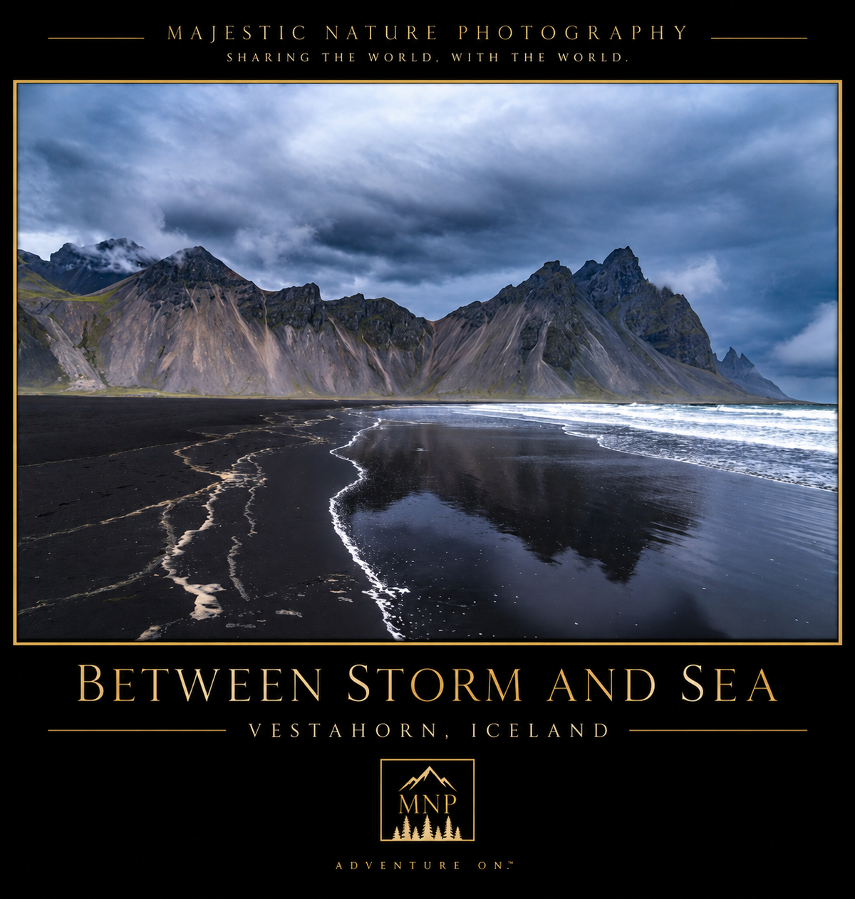 Between Storm and Sea | Vestrahorn, Iceland | Photography Poster
