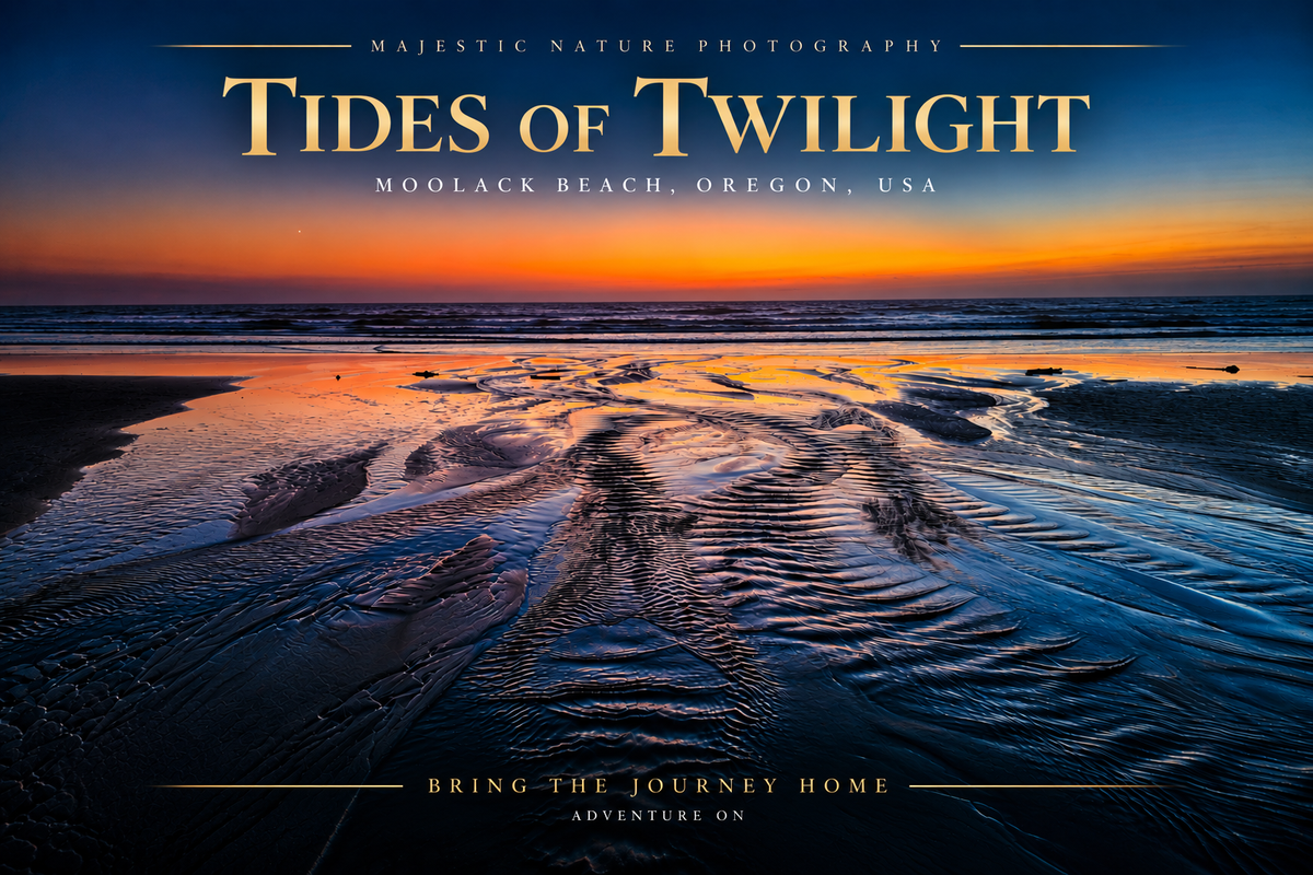 Tides of Twilight | Moolack Beach, Oregon | Photography Poster