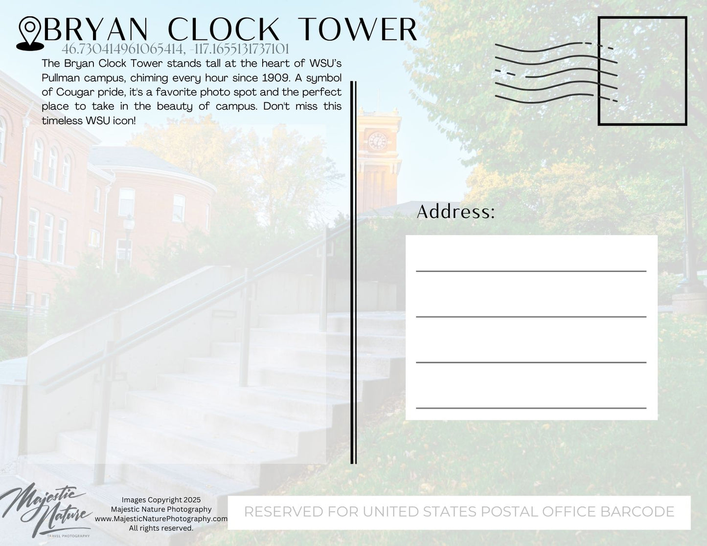 Bryan Clock Tower - Pullman, WA (USA)