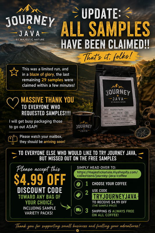 Journey Java Coffee Sample - Limited Relaunch Event
